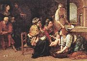 GENTILESCHI, Artemisia Birth of St John the Baptist dfg oil painting on canvas